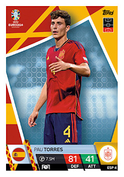 Pau Torres Spain Topps Match Attax EURO 2024 #ESP4